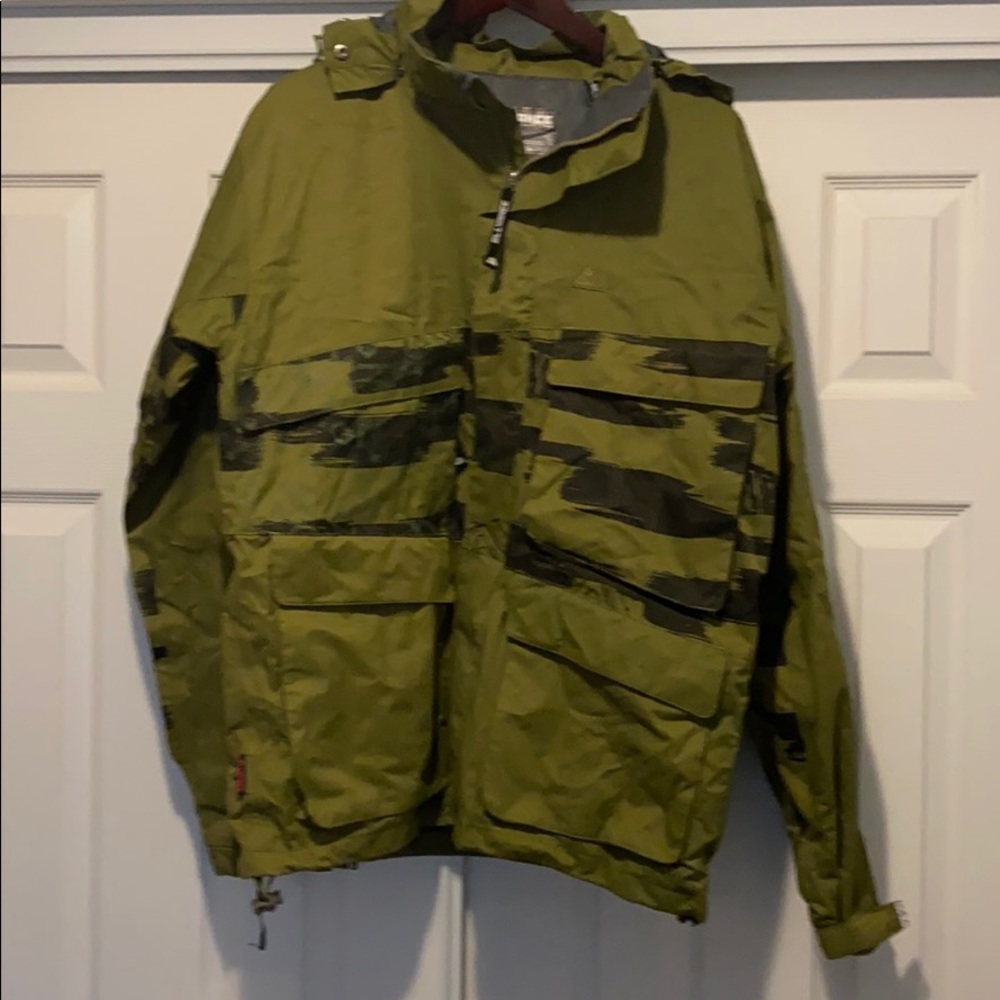 Mens All4ance Ski Snowboard Jacket Green Size M